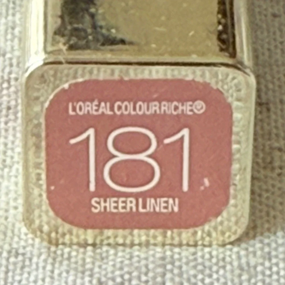 L'Oreal Colour Riche Lipstick 181 Sheer Linen Discontinued Mauve Pink 0.1oz